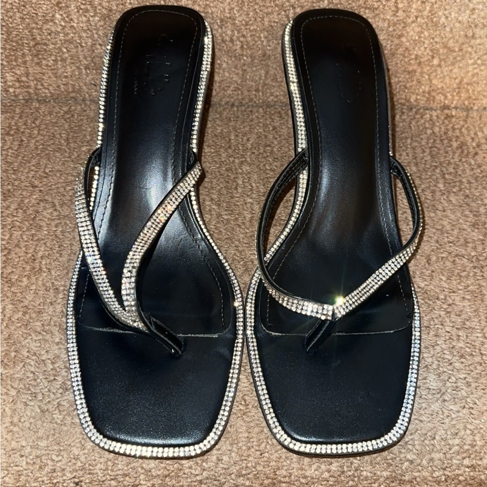 Sparkly kitten heels